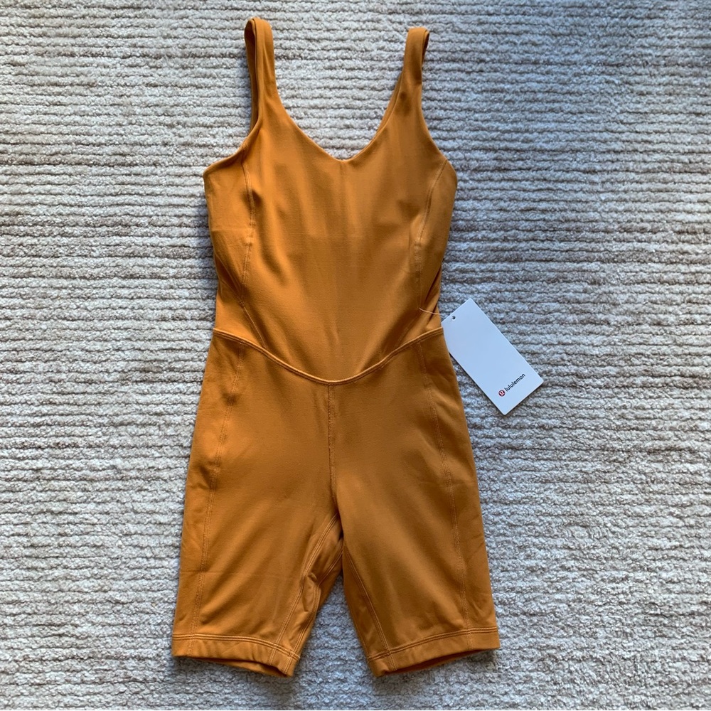 Lululemon Align Bodysuit 8” Autumn Orange NWT Size 2